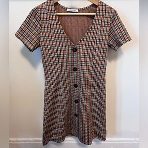 Zara Plaid Minidress
